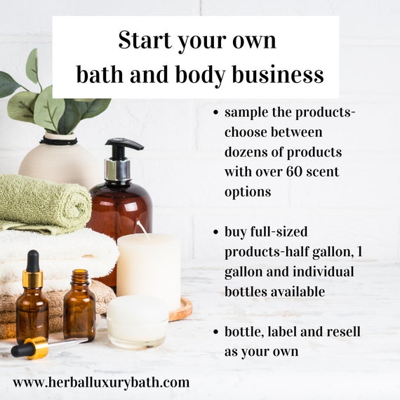 Bath product samples