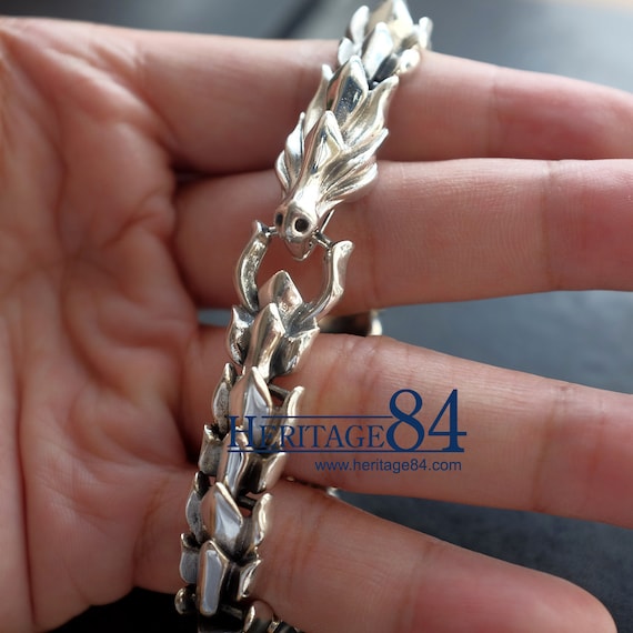 Charming Ancient Miao silver Tibetan silver dragon head twisted silk shaped  bracelet - AliExpress