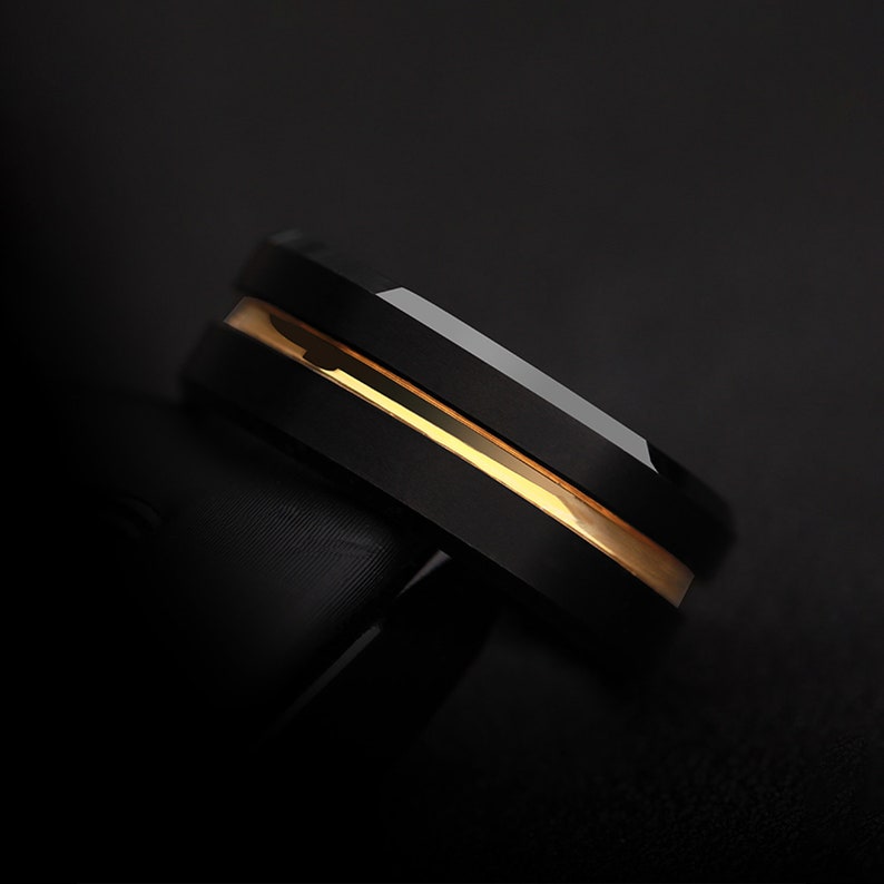 Black Ring for Index Finger and Middle Finger Rings for Men Etsy UK