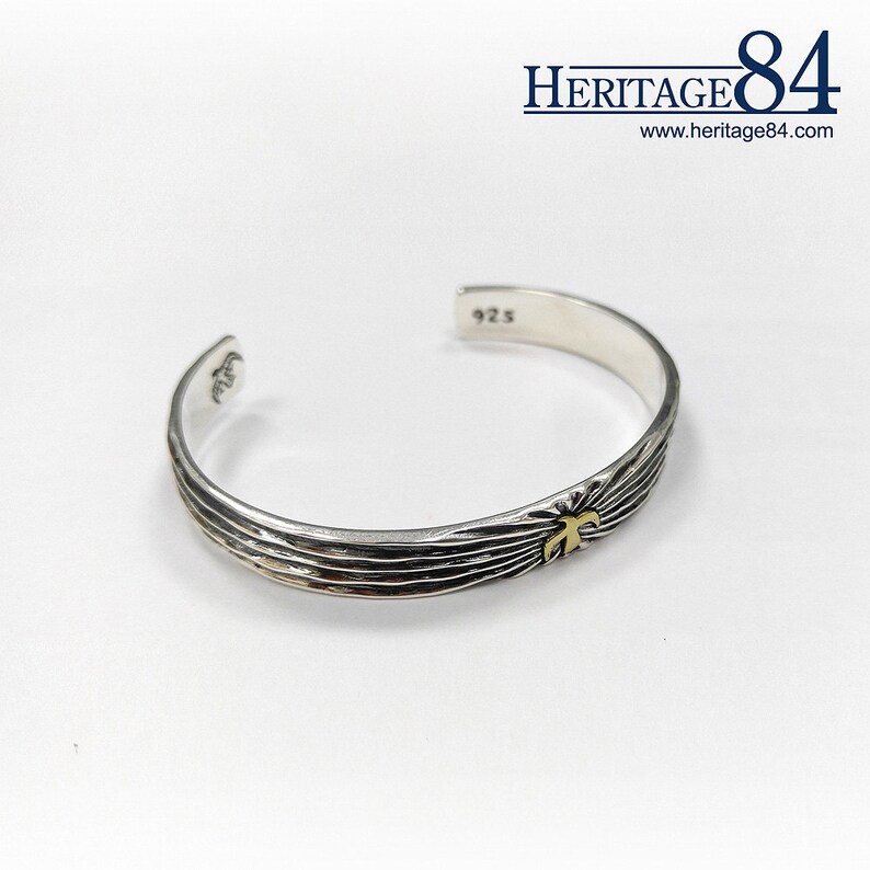 Silver Cuff Bangle Men's Sterling Silver Bracelet 925 Etsy