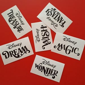 Disney Cruise Ship / Personalized Disney Cruise Ship name decals / Cruise Ship Names Logo Bundle - Treasure Fantasy Dream Wish Wonder Magic