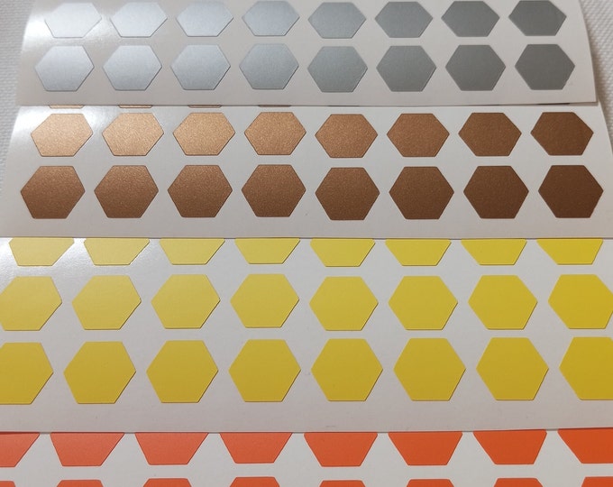 50x Honeycomb Wall Decals Decor - Geometric Hexagon Sticker for Bedroom ...