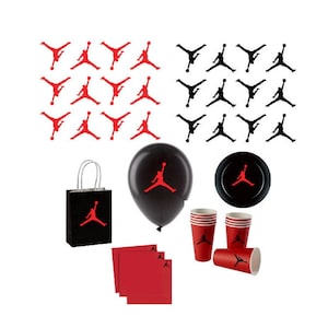 Set van 10 Jordan-emblemen, Jump Man-vinylstickers, Basketball Jump Man