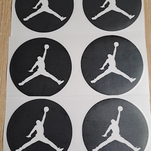 Set von 10 Jordan Aufklebern, Jump man Vinyl Aufkleber, Basketball Jump Man