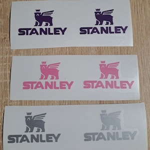set di 2 adesivi in vinile ispirati alla Stanley Cup