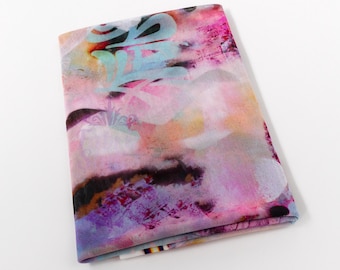 Tie Dye Graffiti Power Mesh Fabric | Lightweight 90gsm 4-Way Stretch 160cm Wide