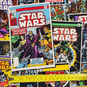 FS598_4 Star Wars stripboek katoenen stof ontwerp ambachtelijke maskers quilten bekledingsstof per meter