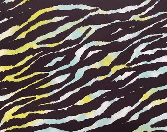 FS963 Zebra Print on Premium Dress Making Jersey Stretchy Scuba Knit Fabric - (Sold Per Metre)