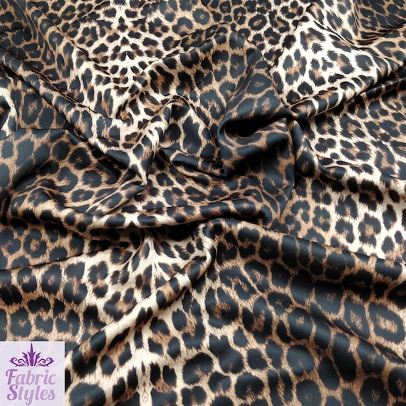 FS005_1 Brown Leopard Print Jersey Stretchy Scuba & Spun - Etsy Denmark FS005_1 Brown Leopard Print Jersey Stretchy Scuba & Spun - Etsy Denmark