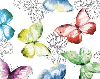 FS937 Butterfly PVC Table Cloth Display & Accessories Costume Fabric  By The Metre