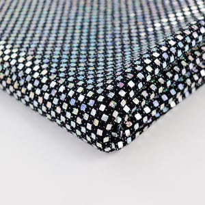 Silver Holographic Square Sequin Stretch Lurex Fabric, Mirror Ball Fabric, Disco Fabric, Dance Costume Fabric, Festival Fabric image 18