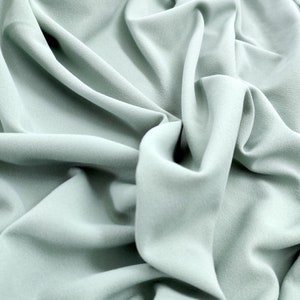 Plain Sage High Quality Jersey Scuba crepe Dress Making Stretchy Knit Fabric - Sold Per Metre FS134_18