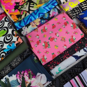 Bargain Bundles | 3 metres for the 1 | Various Pieces in Scuba Velvet Spun Poly Jersey Spandex