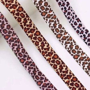 FS1150 Leopard Elastic 16mm wide elastic rainbow colours haberdashery, craft cord Plush Back Wide Waistband (Sold Per Metre)