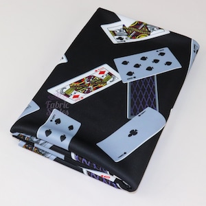 Jerseystof speelkaarten - Scuba 2-way stretch | Casinokaarten | 147 cm breed - 240 gsm | Jurk, rokken, leggings, danskleding