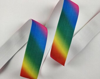 未使用　RAINBOW CLASSIC RUBBER 301AR Mサイズ FS301 3.5CM Wide Elastic Rainbow Colours Haberdashery, Craft