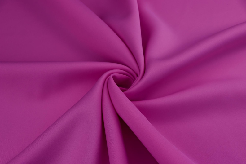 Plain Scuba Jersey Fabric | Sold by the metre | Available in 25+ vibrant colors | Soft & Stretchy | Perfect for fashion, clothing, dresses