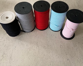 Decorative elastic lace braid stretch trim 13 mm wide for sewing crafts lingerie