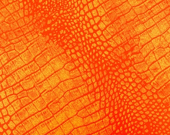 Crocodile Skin Spandex Fabric | Animal Wildlife Print Jersey Stretchy Swimwear Sportswear Fabric | Per Metre