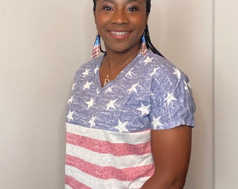 Stars and Stripes Vneck