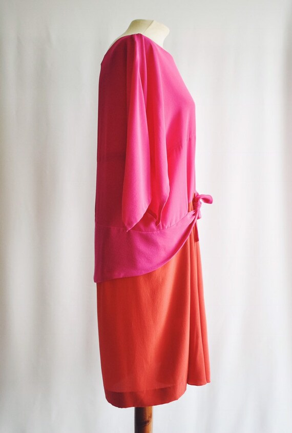 Red and Pink Sonia Rykiel Dress - image 4