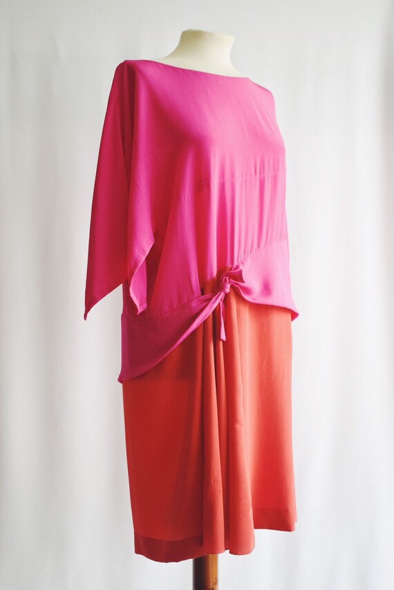 Red and Pink Sonia Rykiel Dress - image 3