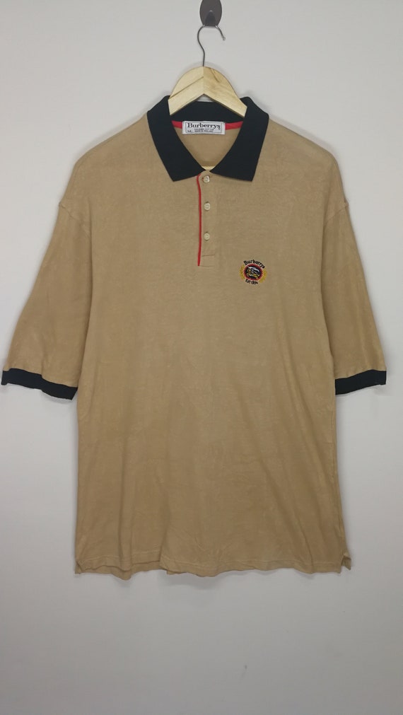 SALE!!! Vintage 90's Burberry Embroidery Logo Larg
