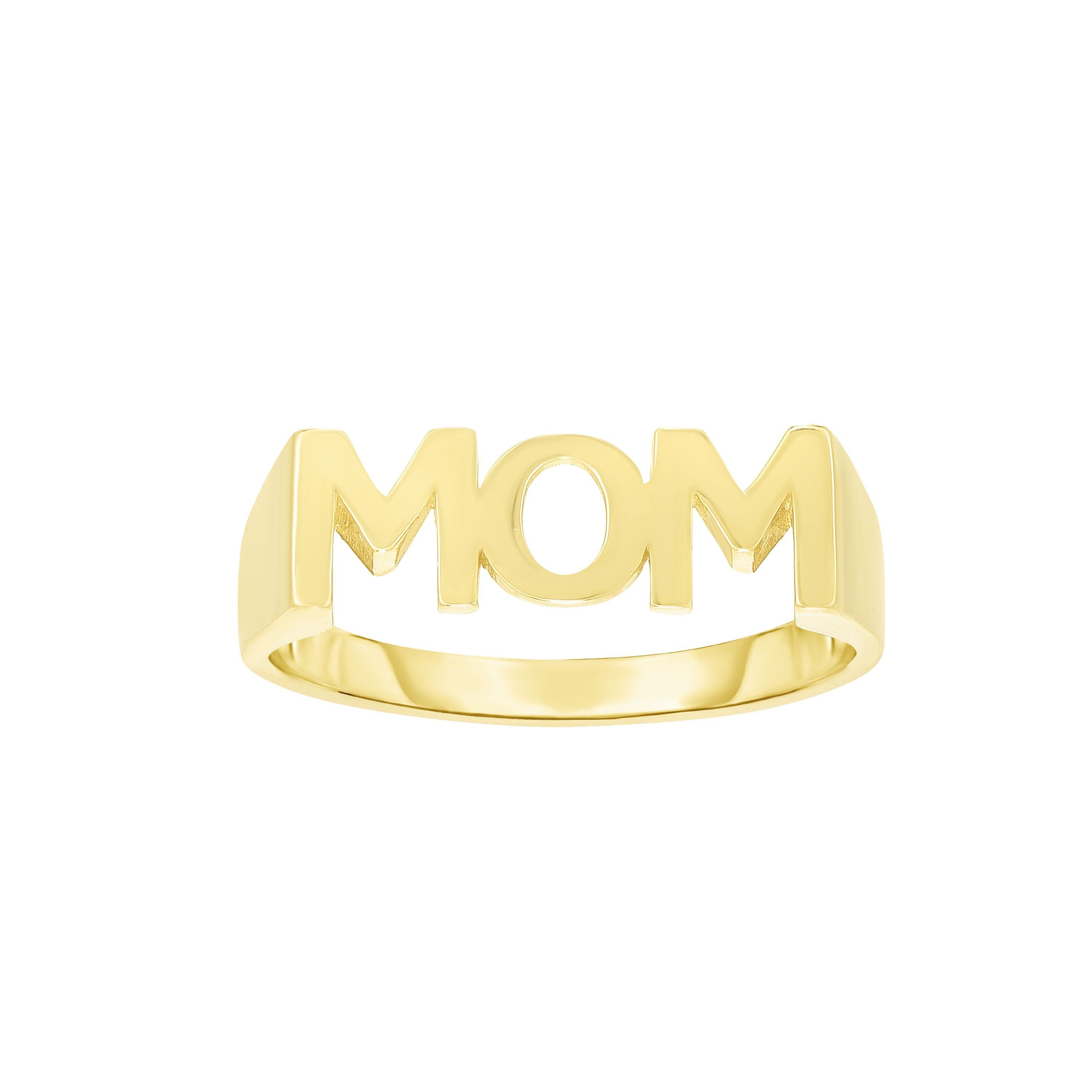Gold Mom Ring Gifts for Mom Dainty Ring Stackable Ring Etsy