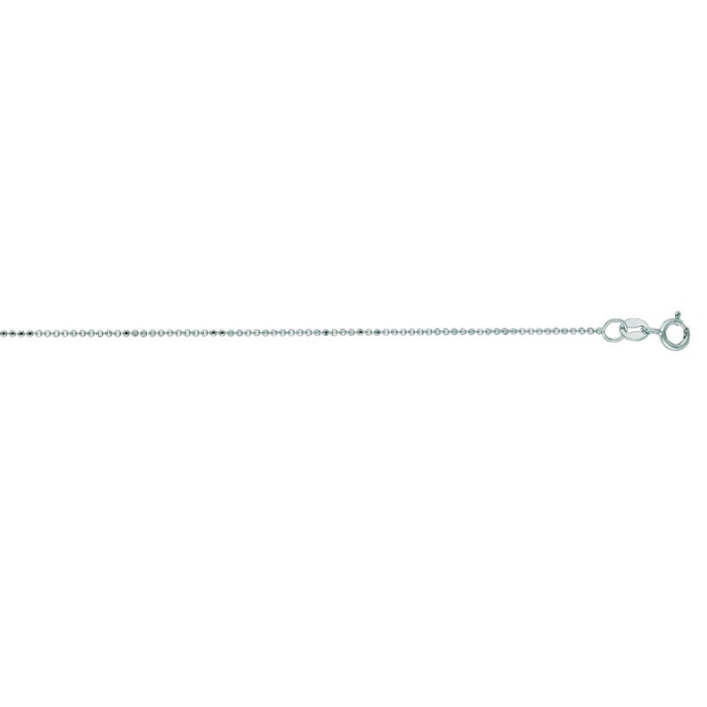 Mens/' Chain Anniversary Gift- Gift For Men- Boyfriend Gift Gold Ball Chain 14k Solid Gold Diamond-Cut Bead Chain Chain for Pendant