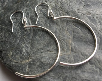 Small Half Hoop Earrings, Half Hoops, Half Circle Earrings, Silver Hoop Earrings, Minimalist Hoop Earrings, Sterling Silver Hoops