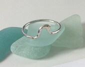 Sterling Silver Cornish Wave Ring, Wave Jewellery, Cornwall Ring, Minimalist Ring, Midi Ring, Unique Ring, Everyday Ring, Cornish Jewellery