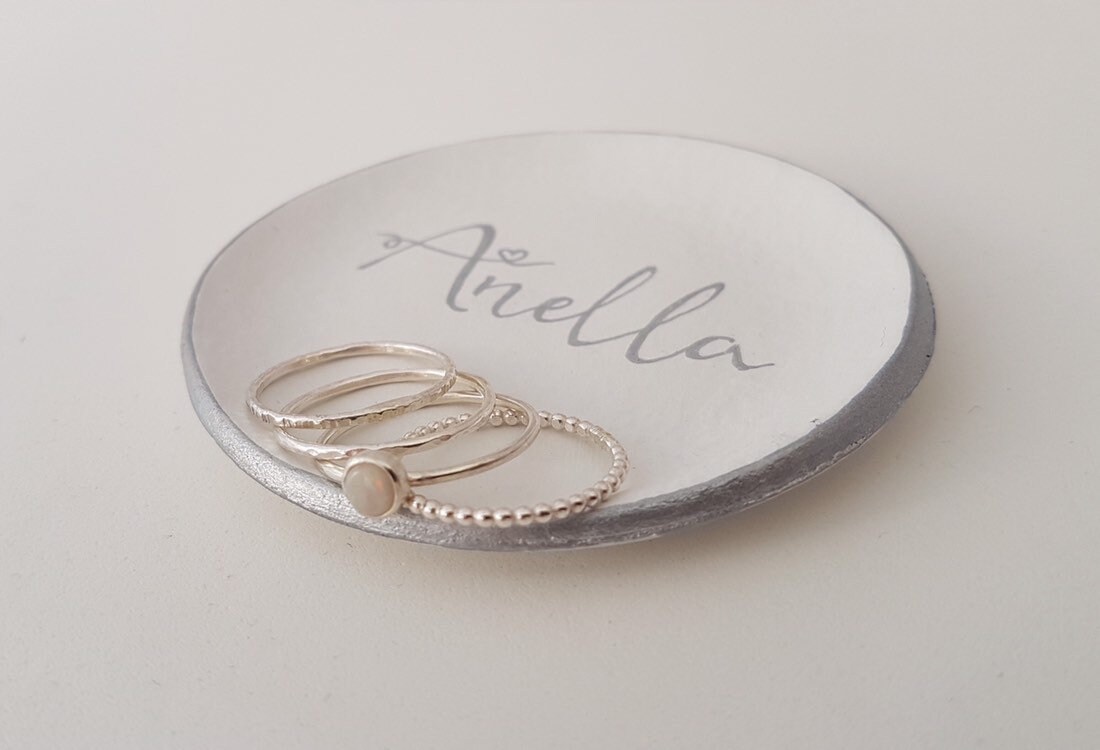 Build Your Own Stacking Ring Set Opal Ring Stackable Ring - Etsy UK