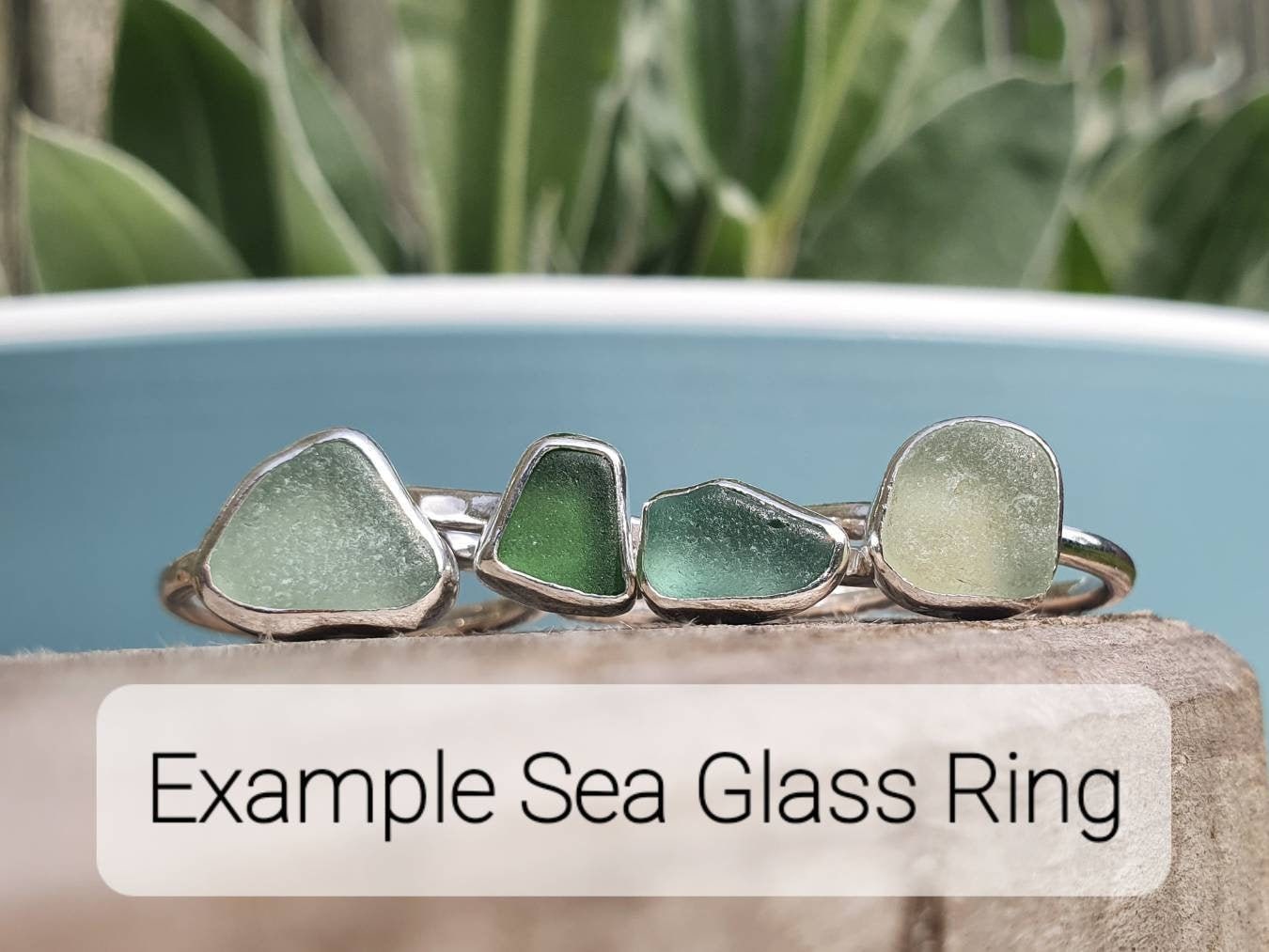 Cornish sea glass best sale ring