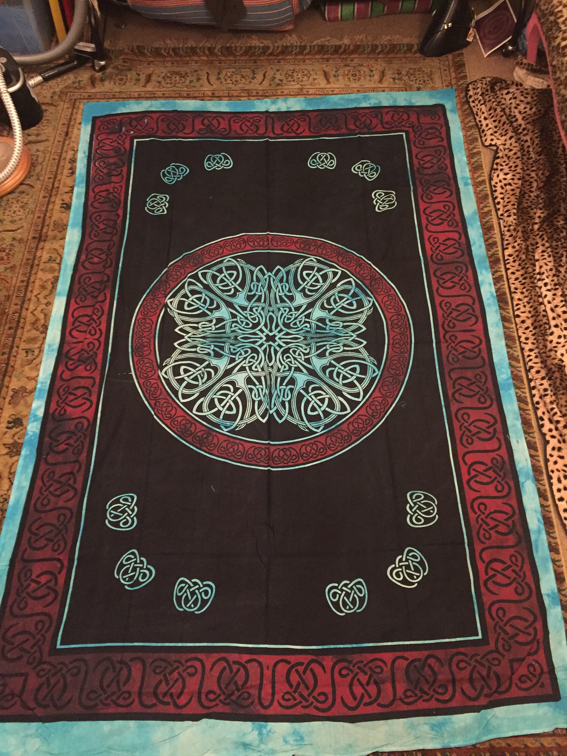 Wall hanging/throw 55x76in / 141x193cm single hand printed Etsy