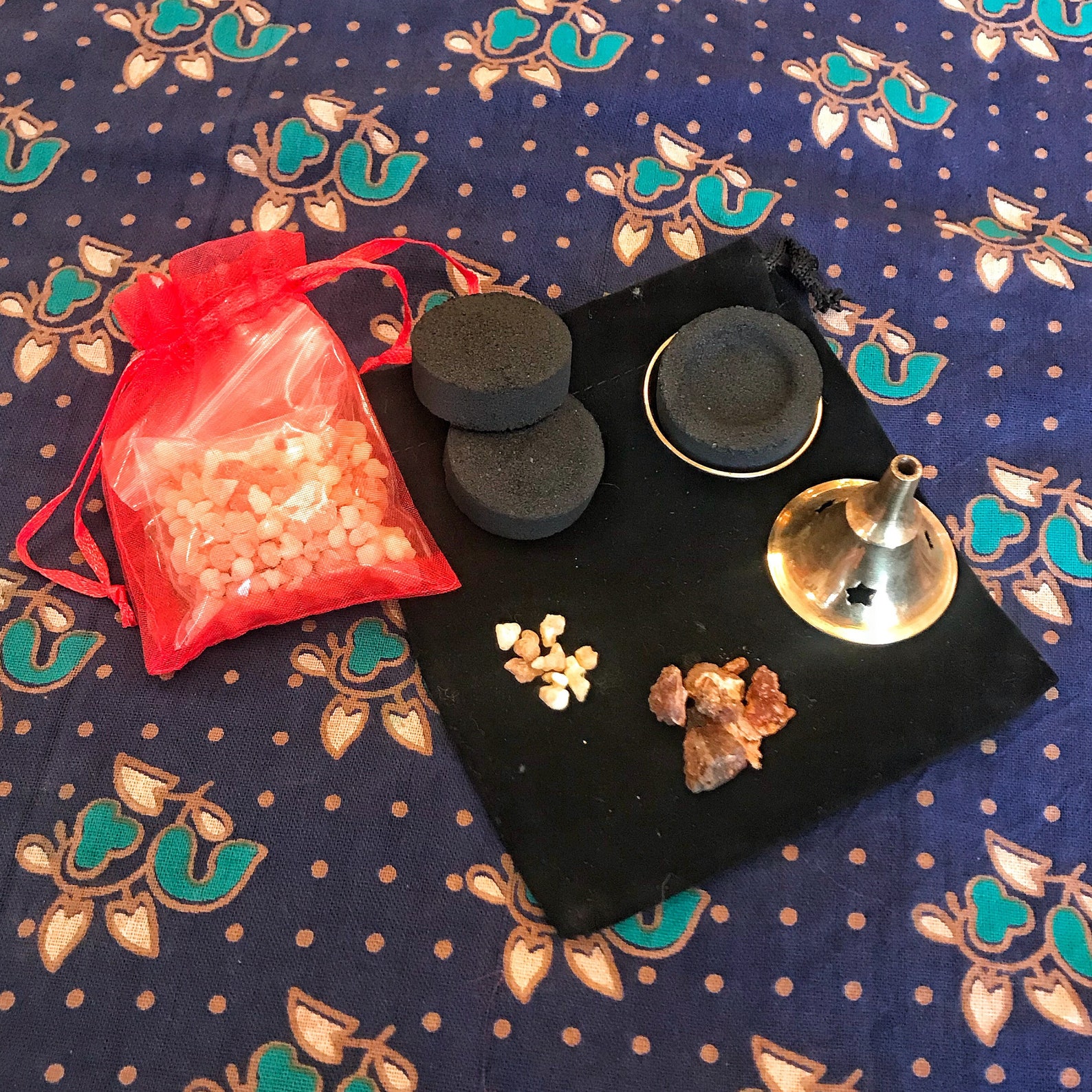 Frankincense and Myrrh Resin Gift Set with Incense Holder and Etsy