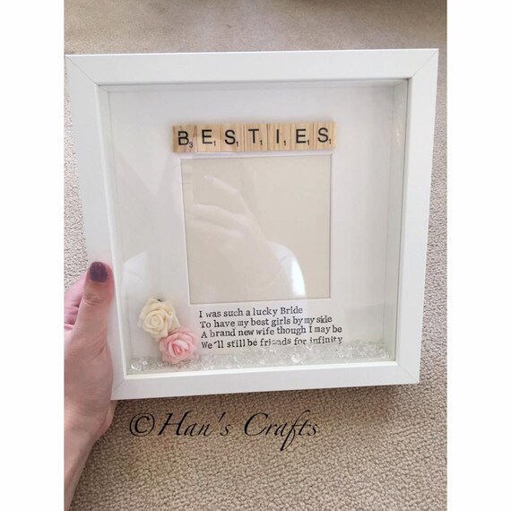 Besties Bridesmaid Box Frame Besties Bridesmaid Box Frame