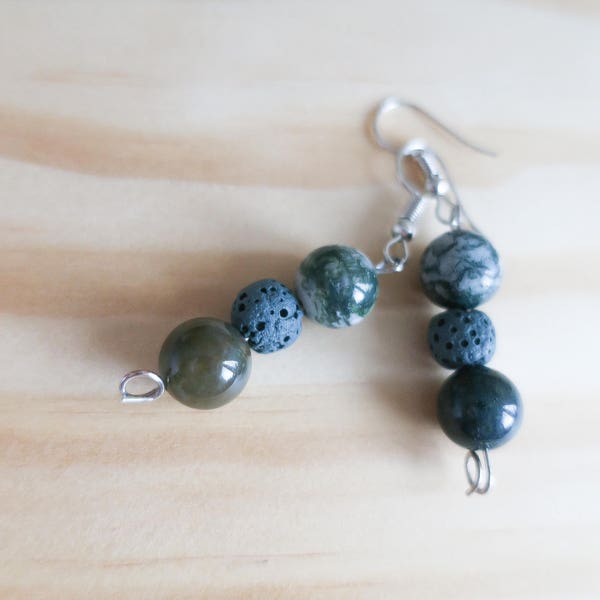 Lava Rock Essential Oil Diffuser Earrings | Aromatherapy