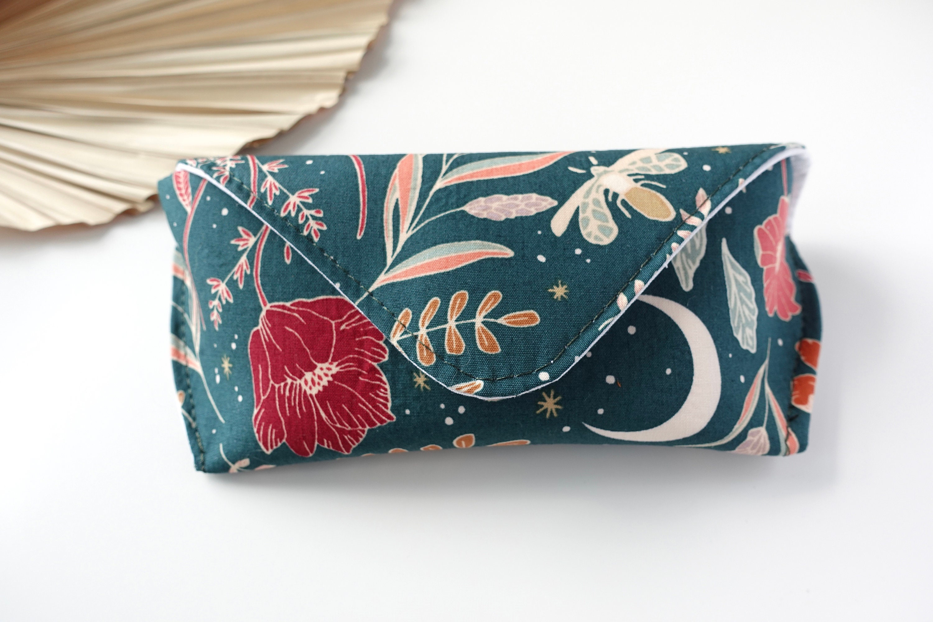 Wildwood Crescent Moon Mushroom Soft Fabric Glasses Case
