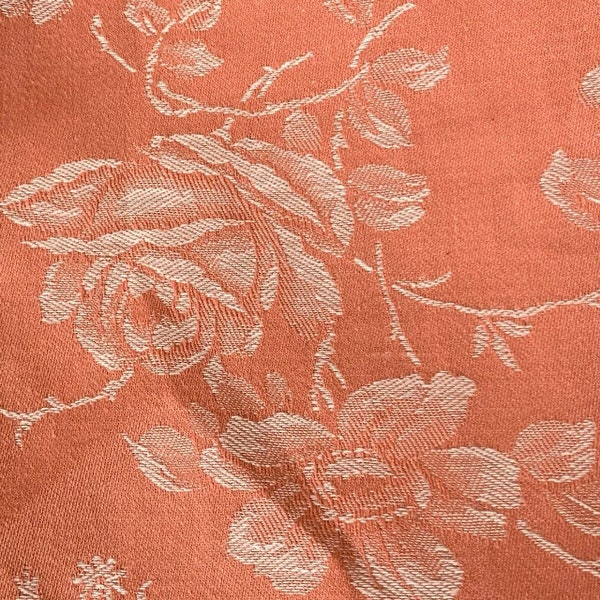 Grd Coupon Tissu Toile A Matelas Rose  Lin Ancien Antique Pink Bed Linnen fabric