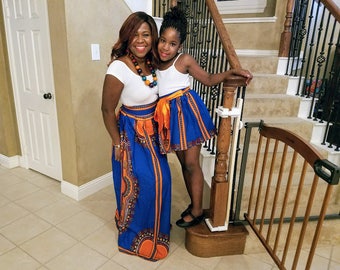 african dresses for mom and daughter