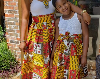 african dresses for mom and daughter