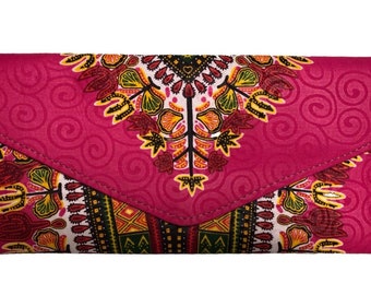 Pink and green clutch,  Bags and purses, Dashiki clutch, African print Clutch, Ankara clutch, clutch bag, African bag, Sorority