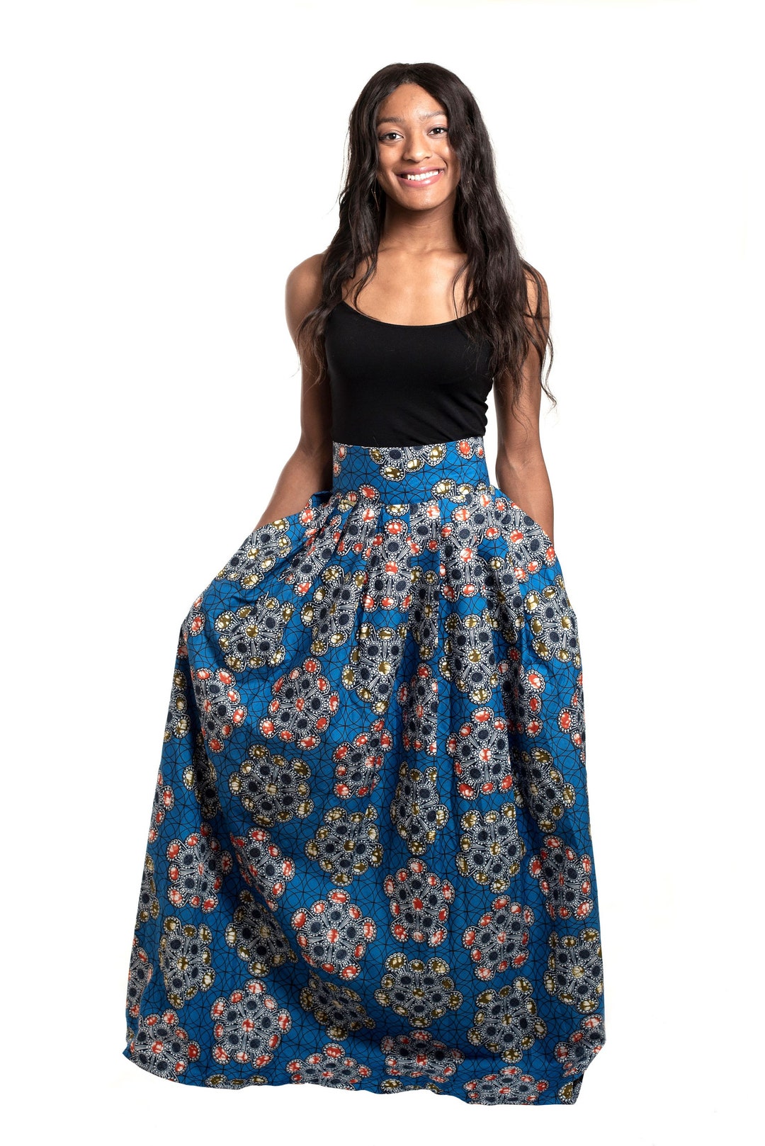 Omai African Print Maxi Skirt, African Skirt, Maxi/midi/mini Skirt ...