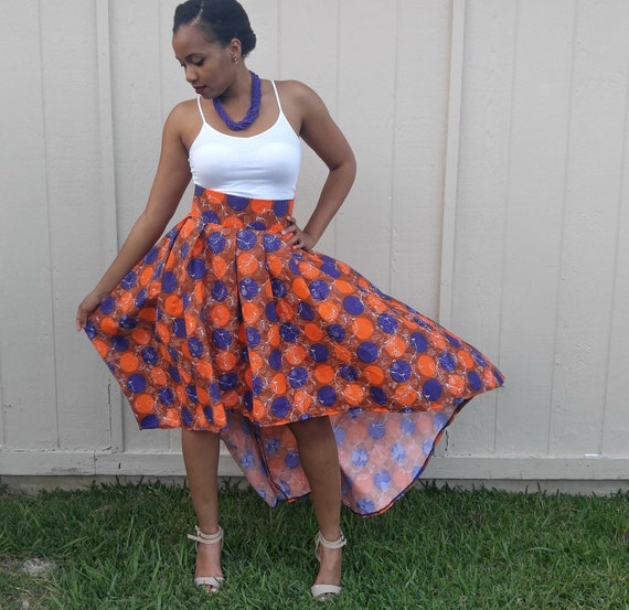 high low ankara tops