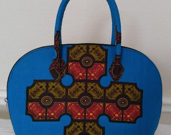 Torie African Print Tote, Ankara Print Handbag, Ankara Tote, Bags and Purses, Dashiki Bag, African Ankara Bag, African Fabric, Handmade Bag