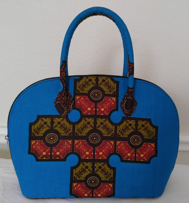 Torie African Print Tote, Ankara Print Handbag, Ankara Tote, Sacs et sacs à main, Dashiki Bag, African Ankara Bag, Tissu africain, Sac fait main image 1