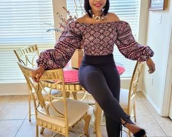 ankara female shirts
