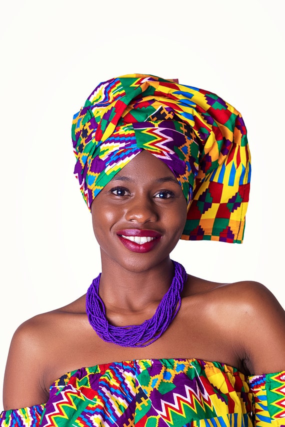 African Headwrap, Ankara Headwrap, African Print Headwrap, African Headtie,  Scarf, African Accessory, Women’s African Fashion - Main Image