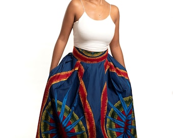 African Print Maxi Skirt For Women, African clothing, Maxi Skirt, Modern African Skirt, Long African Skirt, African Dress, Ankara Maxi Skirt