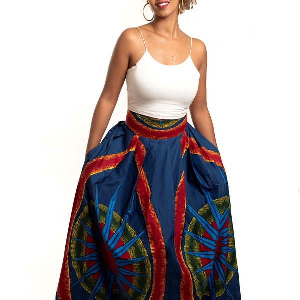 African Print Maxi Skirt For Women, African clothing, Maxi Skirt, Modern African Skirt, Long African Skirt, African Dress, Ankara Maxi Skirt